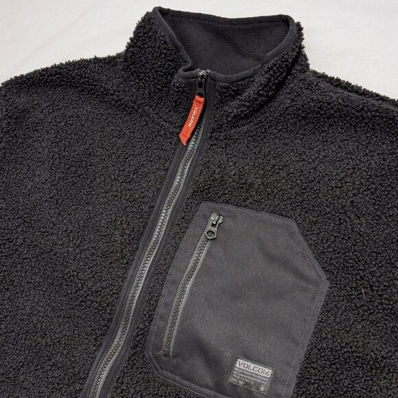 NEW! Volcom Muzzer Fuzzer Fleece Zip-up - Picture 3 of 4